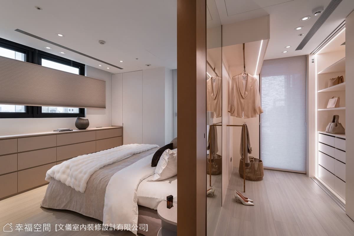 現代臥室更衣間設計