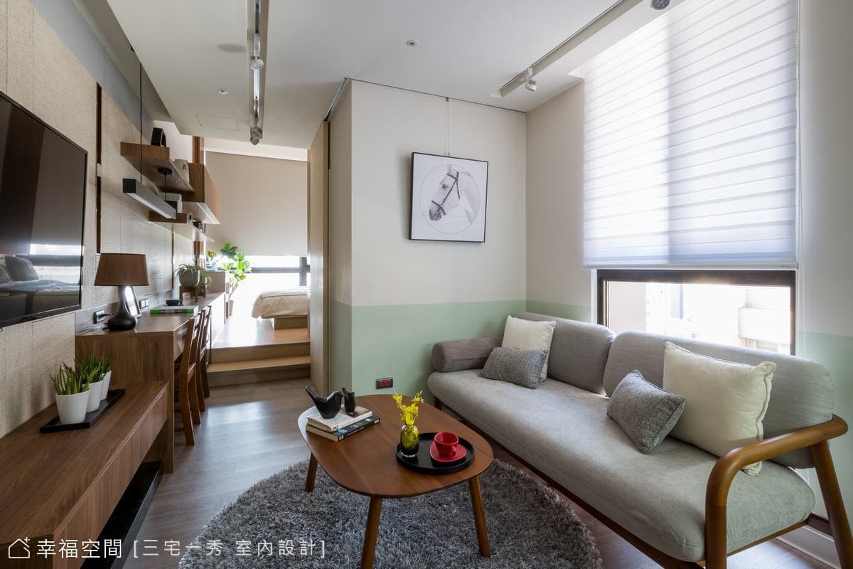 北歐風精品飯店小宅 仿古面大理石紋與跳色不設限