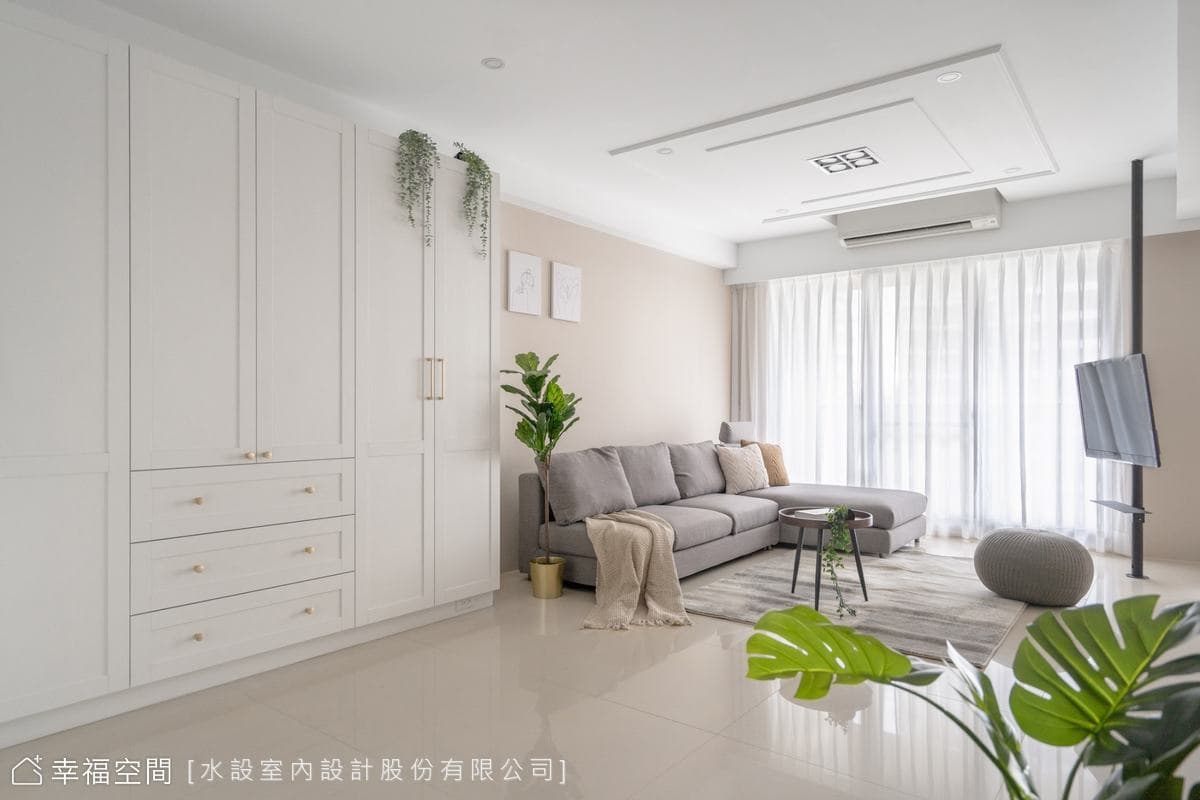 奶茶色的清透小日子｜混搭風｜28坪