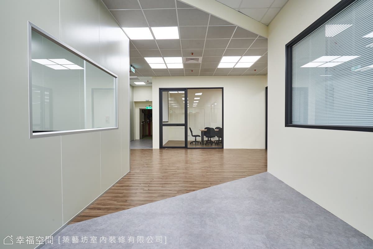 打開封閉水泥倉庫 為科技廠辦挹注人性溫度｜簡約風｜225坪