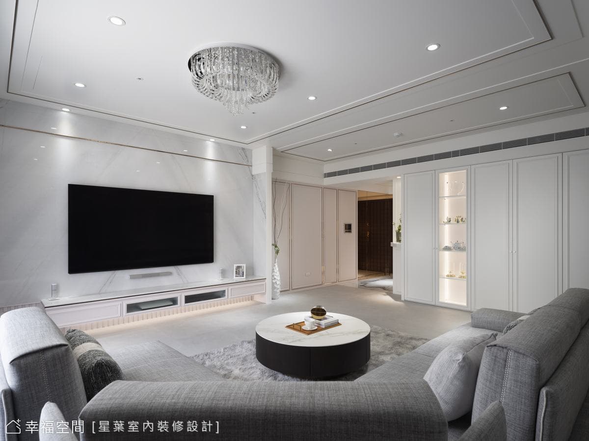 療癒玻璃貓屋 優雅輕奢寵物友善宅│現代輕奢風│43坪