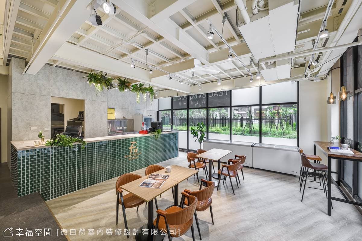 Green Living．Vegan Food 綠色生活．植物飲食—痞食維根全植物漢堡店｜輕工業風｜50坪
