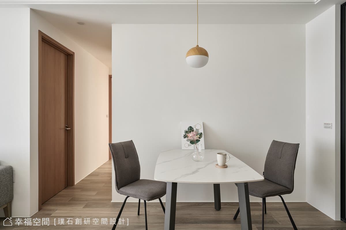 淡雅透亮裸妝 築構簡單自然家景｜北歐風｜35坪