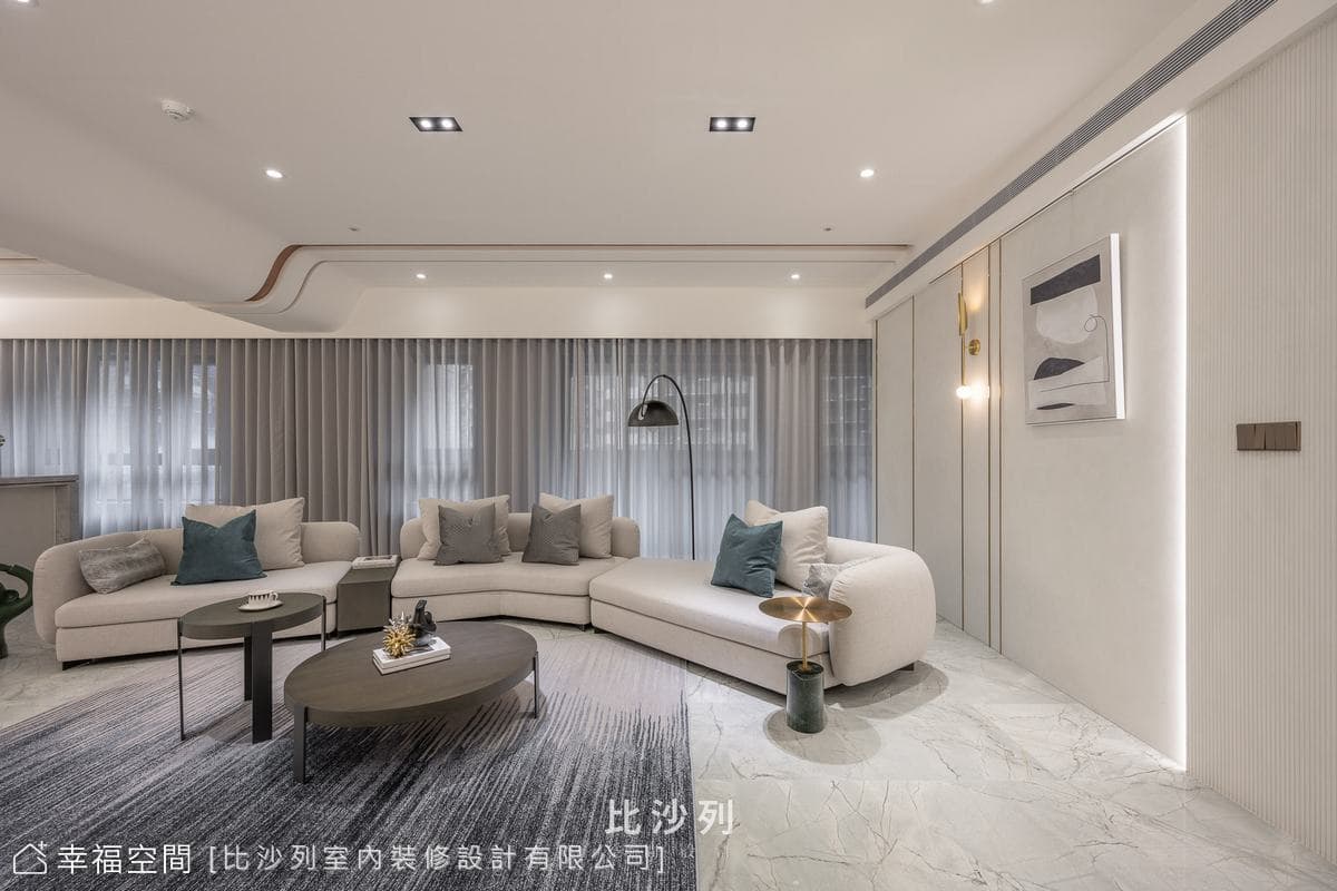 時尚夫妻愛白金奢華 機能與美學設計│現代奢華風