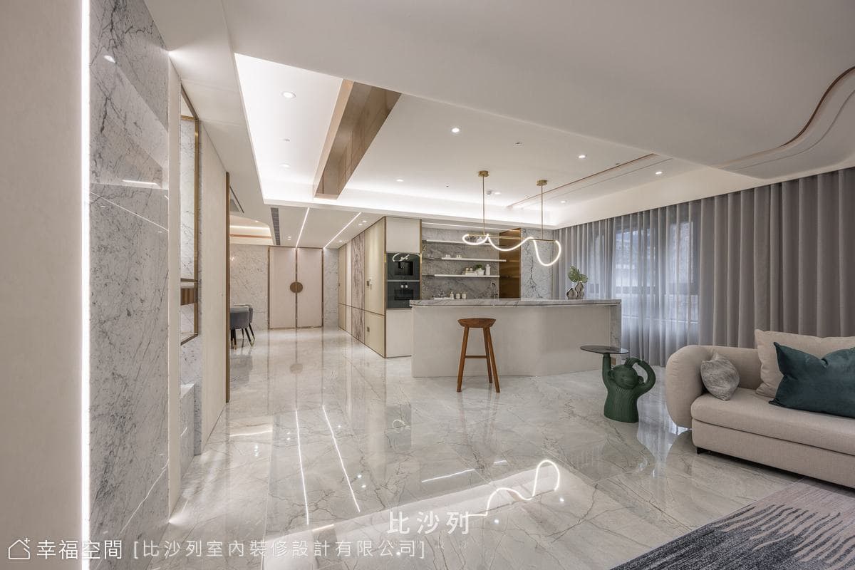 時尚夫妻愛白金奢華 機能與美學設計│現代奢華風