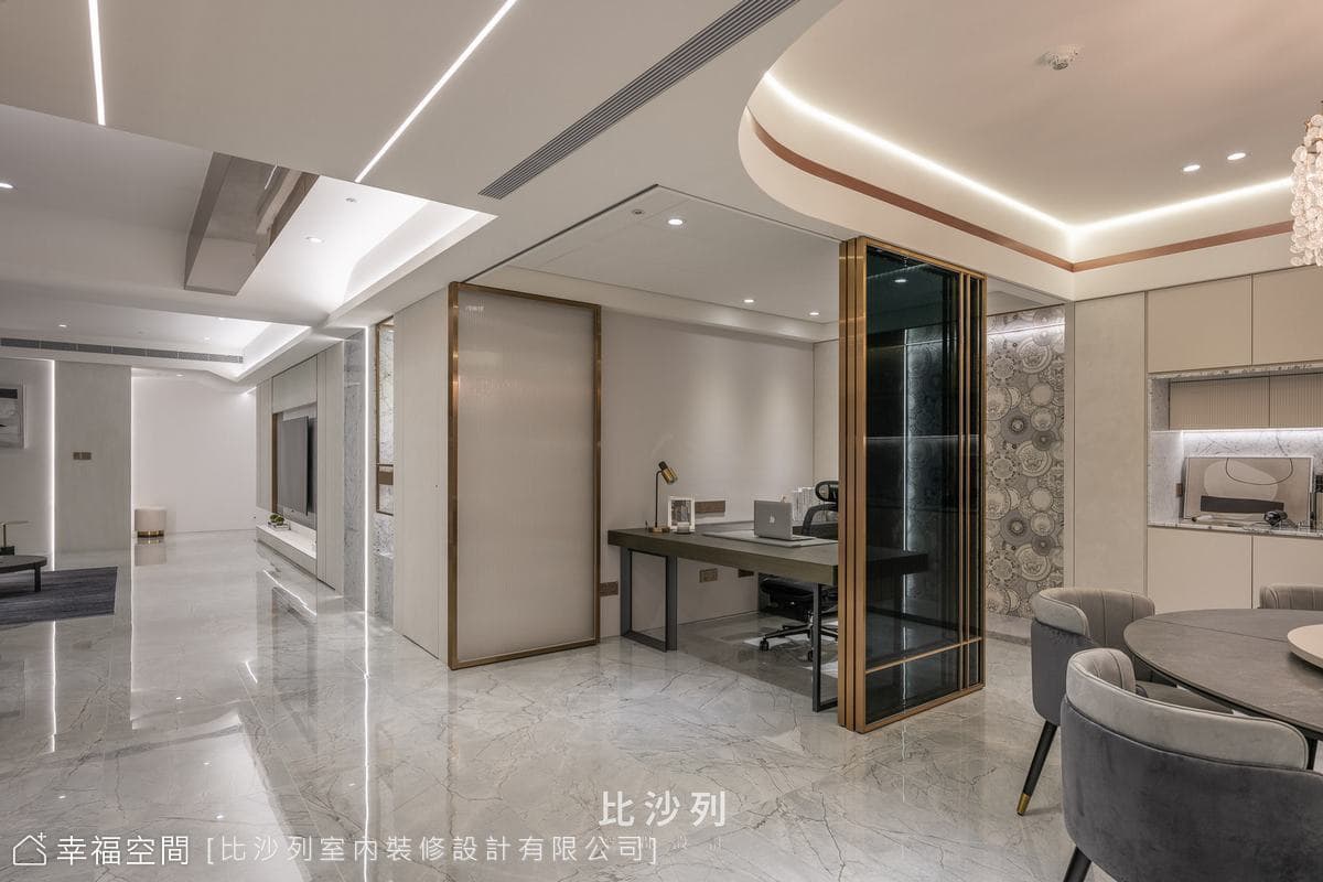 時尚夫妻愛白金奢華 機能與美學設計│現代奢華風