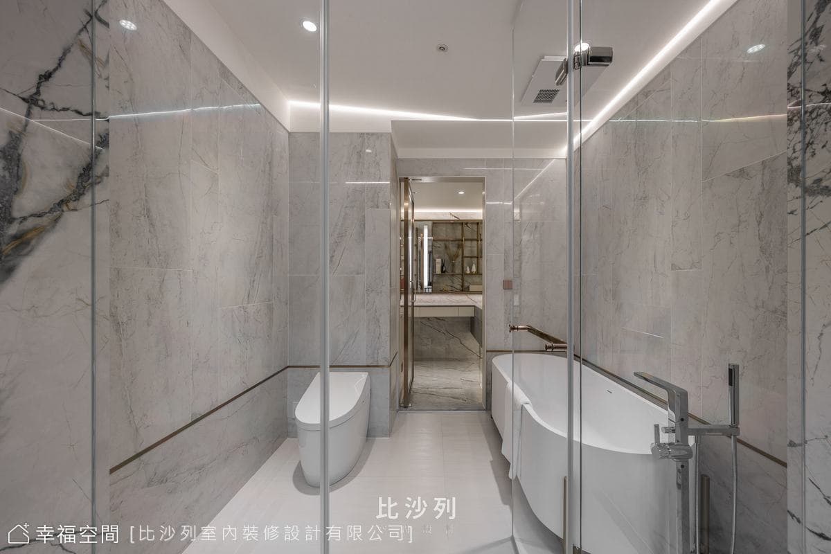 時尚夫妻愛白金奢華 機能與美學設計│現代奢華風