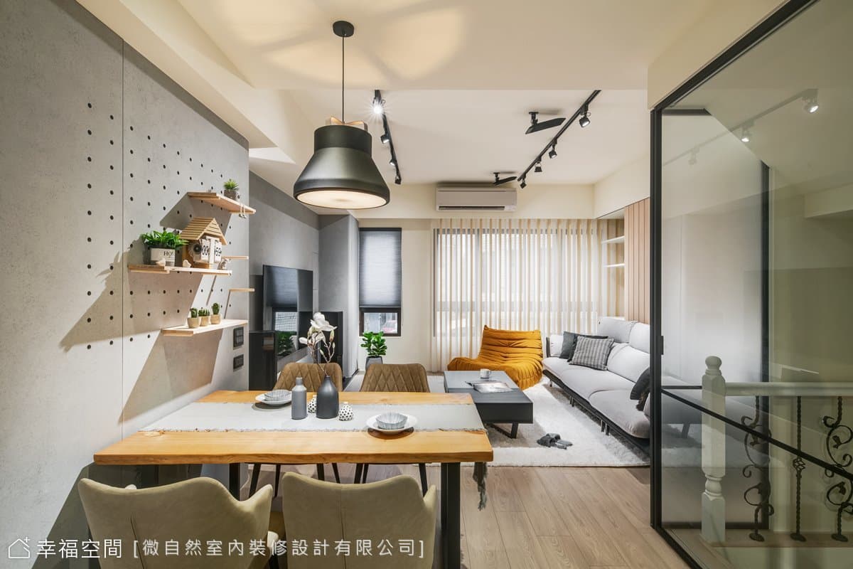 工作與住家的完美融合 灰色木質透天宅|現代風|80坪