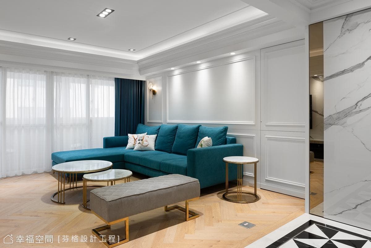 淬鍊精緻當代風尚｜美式輕奢風格｜40坪