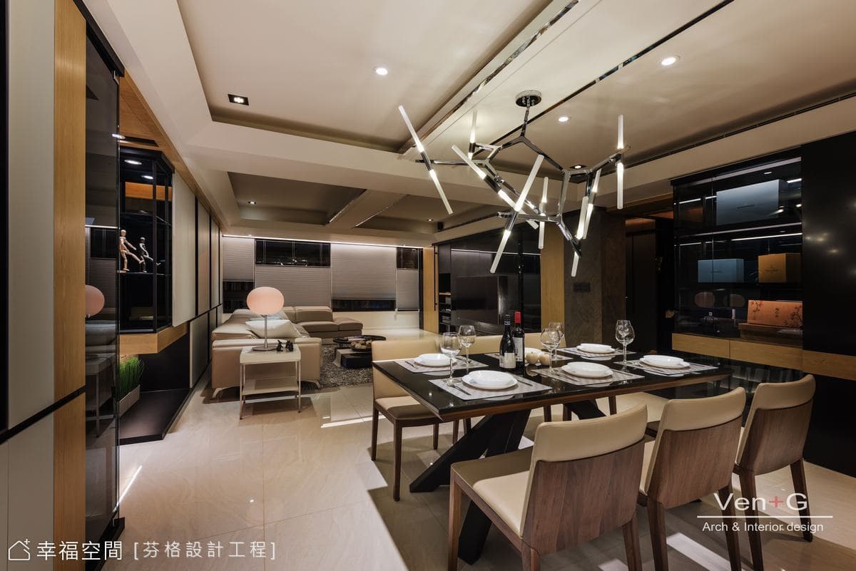體現奢華饗宴的自然暖心│飯店風│60坪