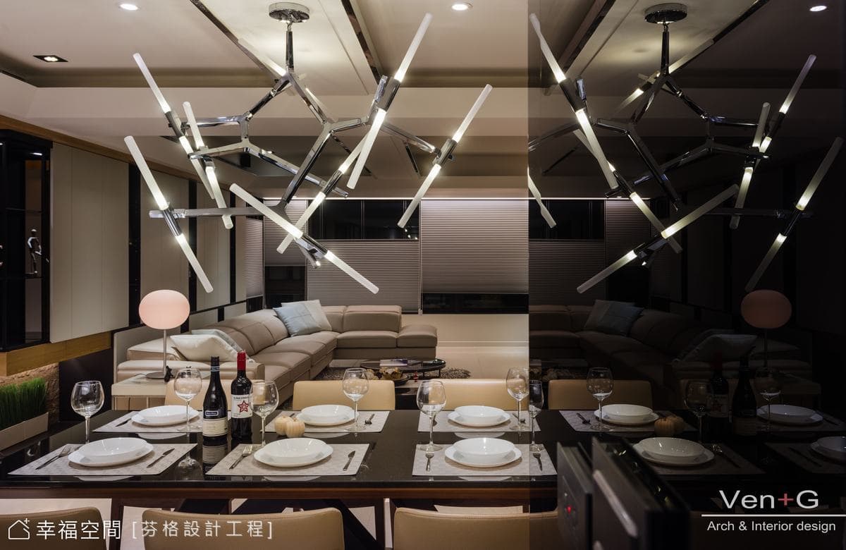 體現奢華饗宴的自然暖心│飯店風│60坪
