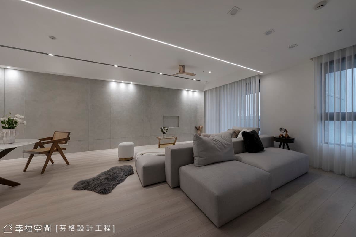 波光瀲灩 恬靜悠遠|簡約風|36坪