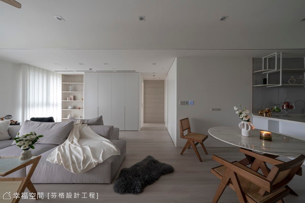 波光瀲灩 恬靜悠遠|簡約風|36坪