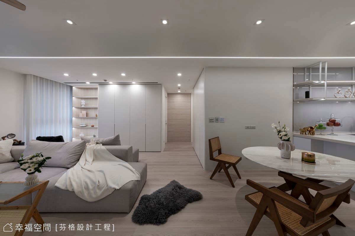 波光瀲灩 恬靜悠遠|簡約風|36坪