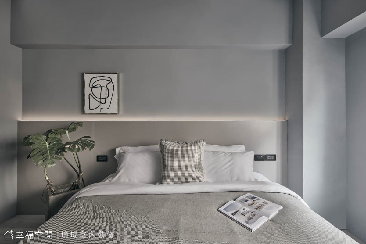 柔焦凹型格局 與貓共享靜謐灰境│現代風│30坪
