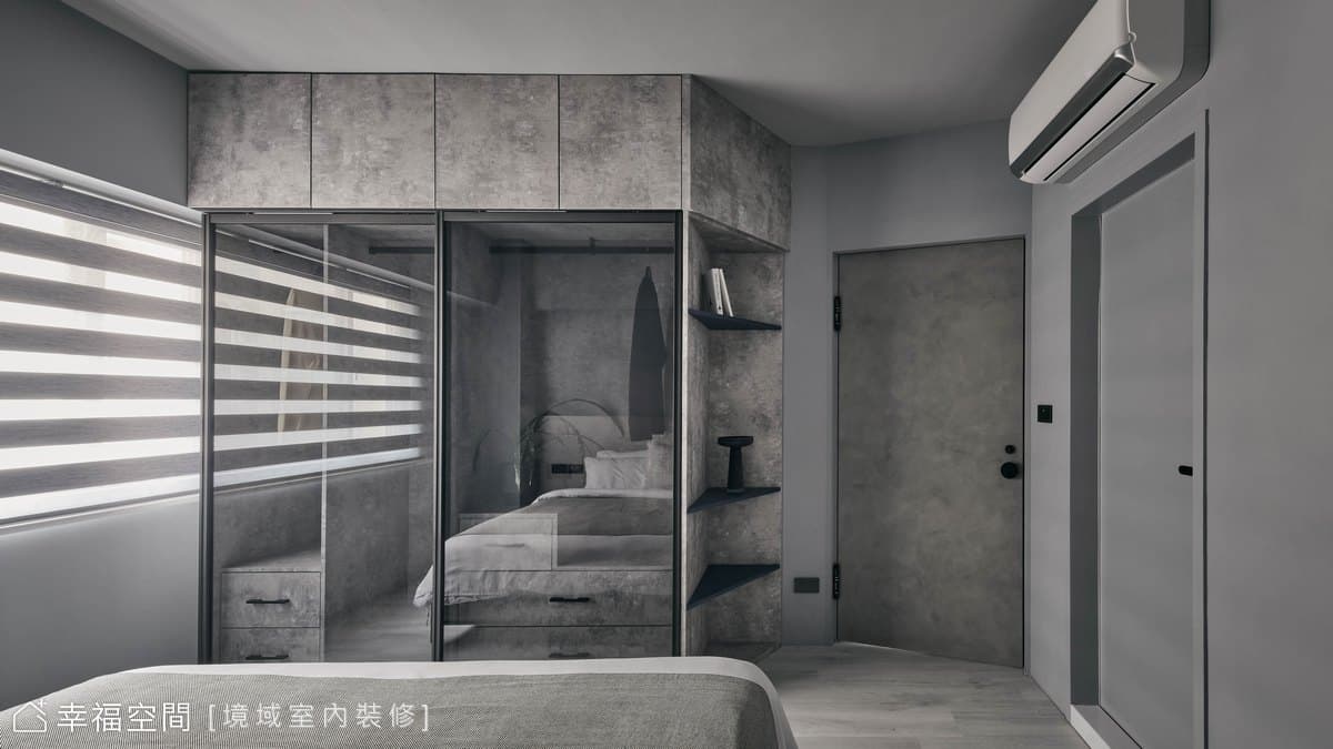 柔焦凹型格局 與貓共享靜謐灰境│現代風│30坪