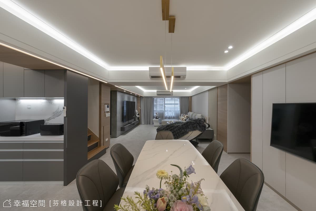 現代語彙打造3代同堂雅致居宅│60坪