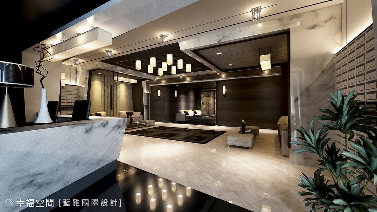 服務檯面向休息區