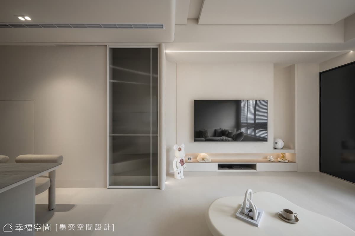 奶油色家景柔滑輕裸感簡約生活│北歐風│32坪