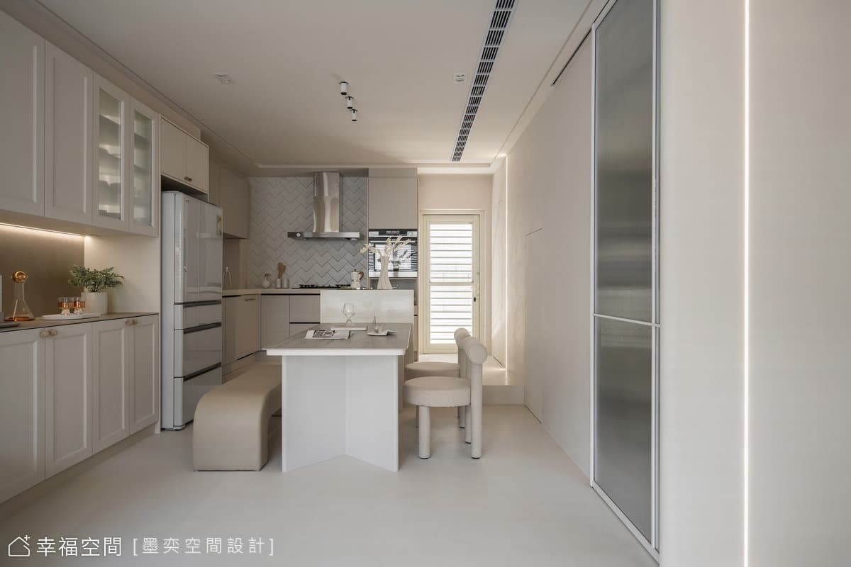 奶油色家景柔滑輕裸感簡約生活│北歐風│32坪