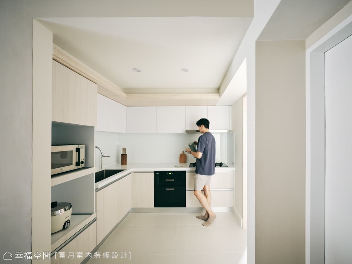 溫潤奶茶色調 圍塑純靜生活感│現代北歐風│28坪