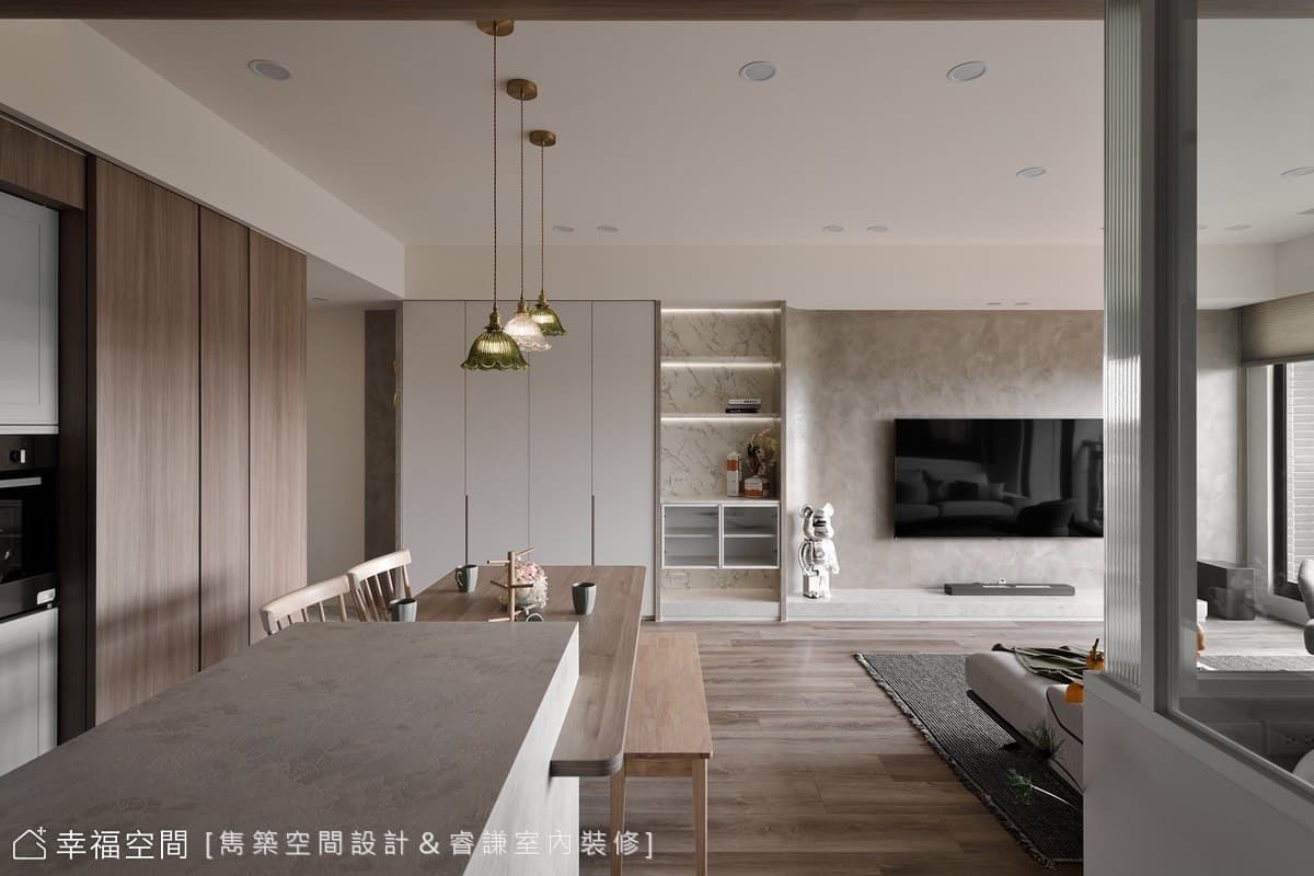 清淡暖色木系 圍塑零壓療癒生活場域 │北歐混搭風│38坪