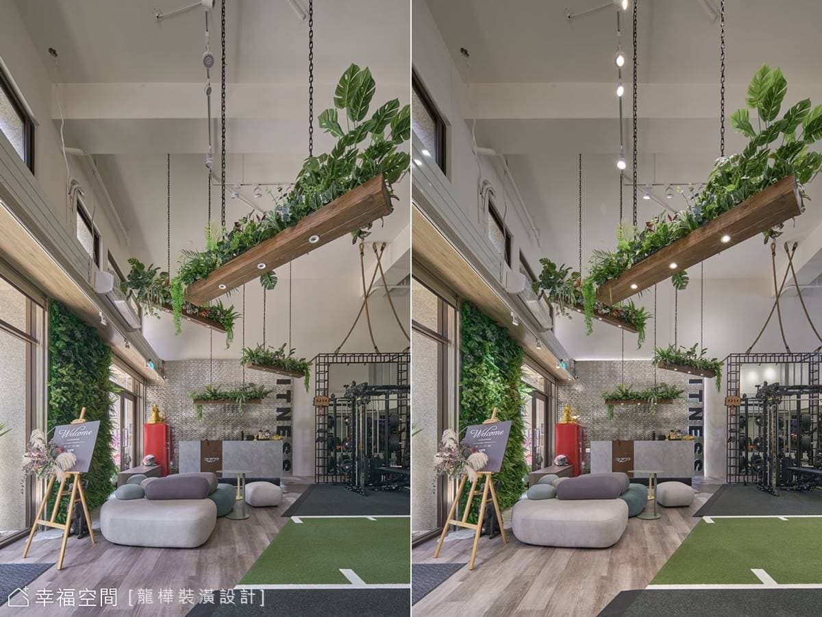 隱身於都市的叢林空間．REP健身工作室|工業風|40坪