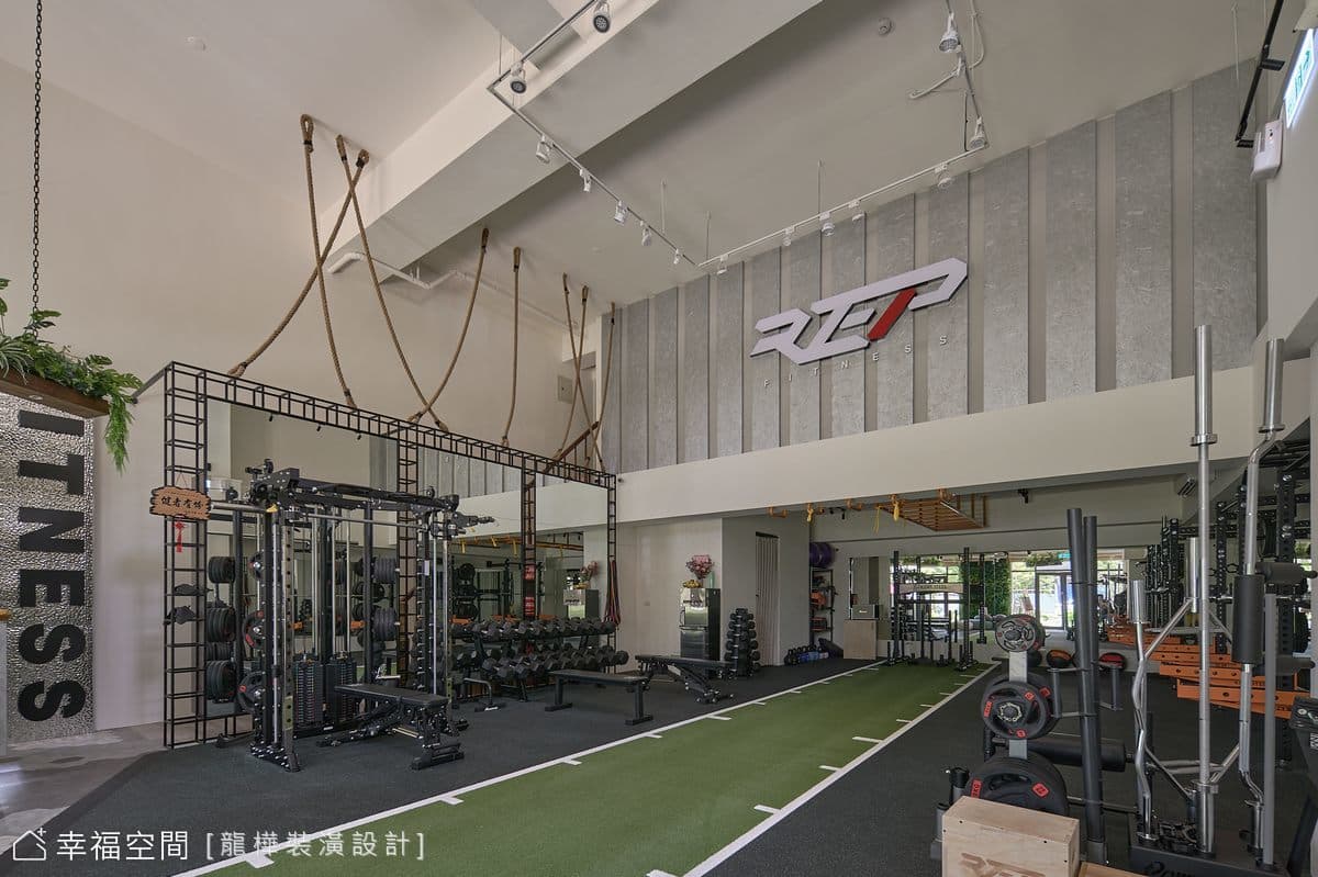 隱身於都市的叢林空間．REP健身工作室|工業風|40坪