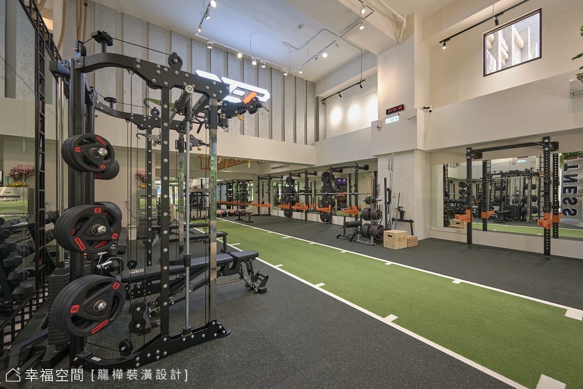 隱身於都市的叢林空間．REP健身工作室|工業風|40坪