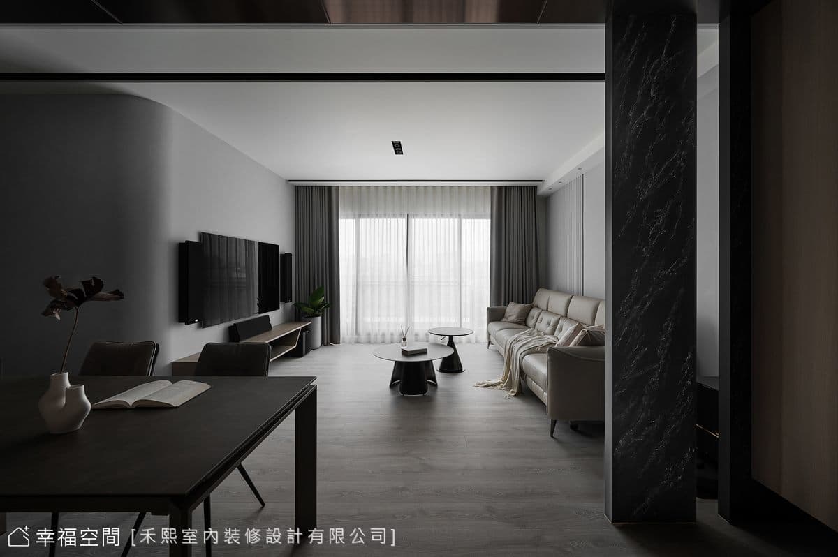 簡練時尚輕奢品味居所│現代輕奢風│35坪
