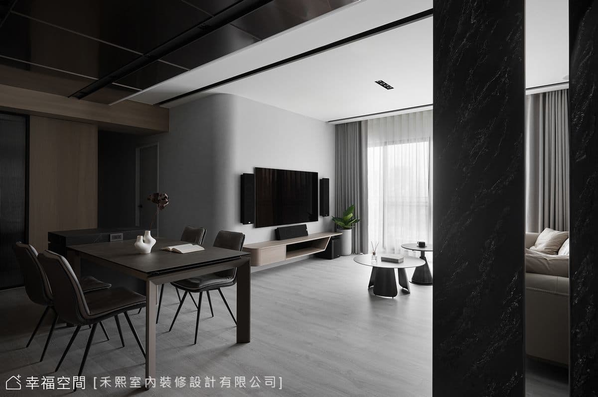 簡練時尚輕奢品味居所│現代輕奢風│35坪