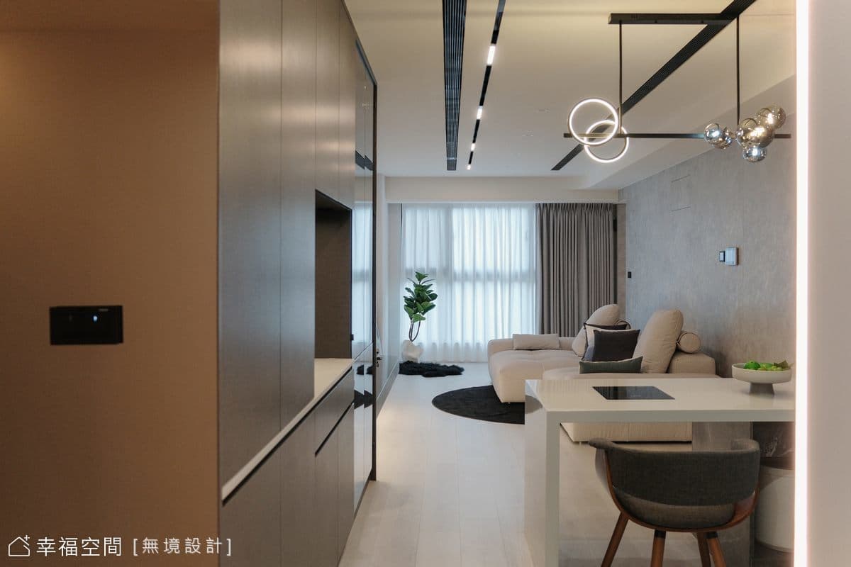 光影中的黑白對話｜都市雅痞風｜25坪