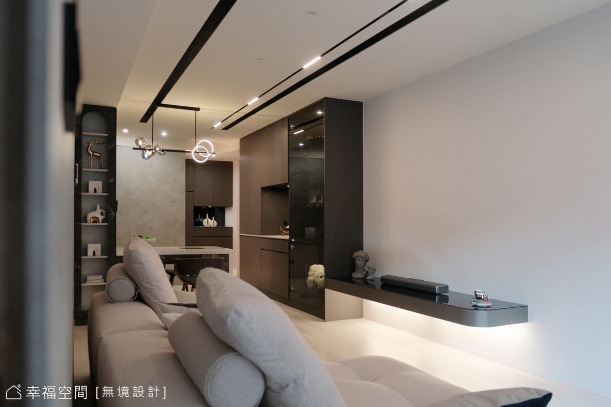 光影中的黑白對話｜都市雅痞風｜25坪