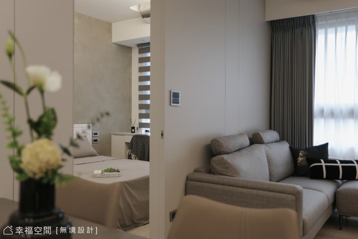 極簡美學，黑灰白調和的都市個性居所｜現代簡約風｜20坪