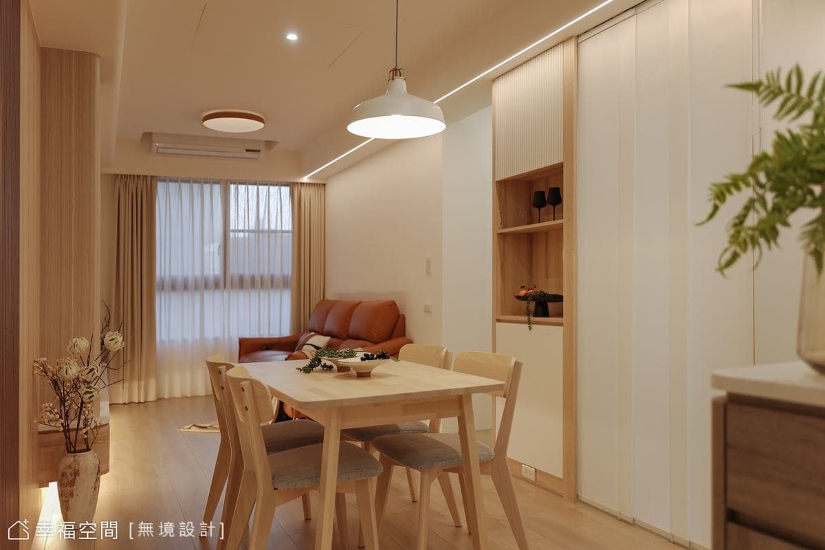 日式清新，純白與木質共鳴的靜謐居所｜日式簡約風｜24坪