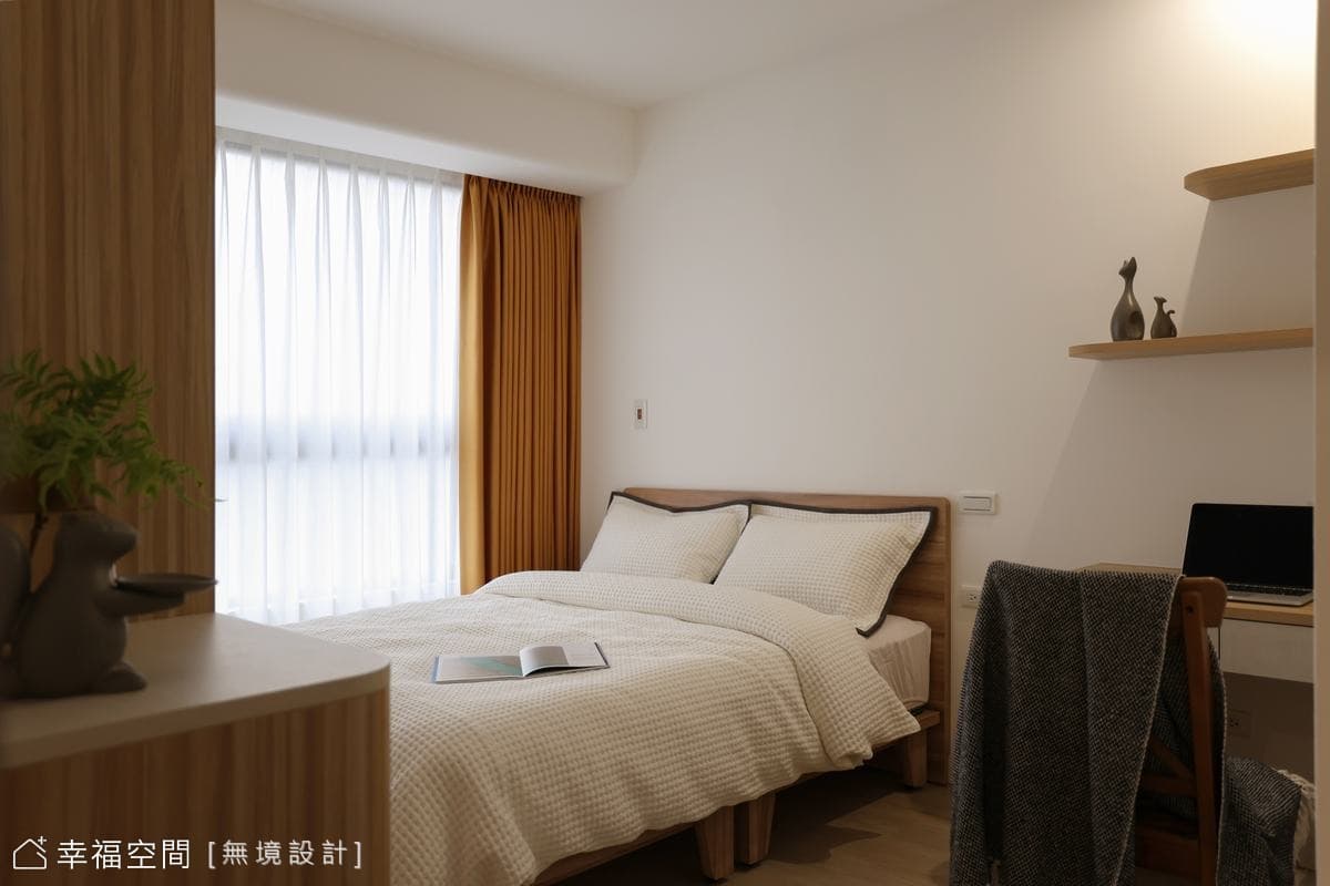 日式清新，純白與木質共鳴的靜謐居所｜日式簡約風｜24坪