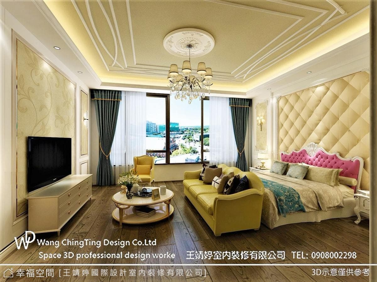 時尚粉調古典風 匠心獨具電梯別墅│200坪