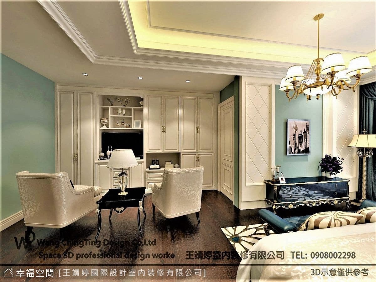 時尚粉調古典風 匠心獨具電梯別墅│200坪