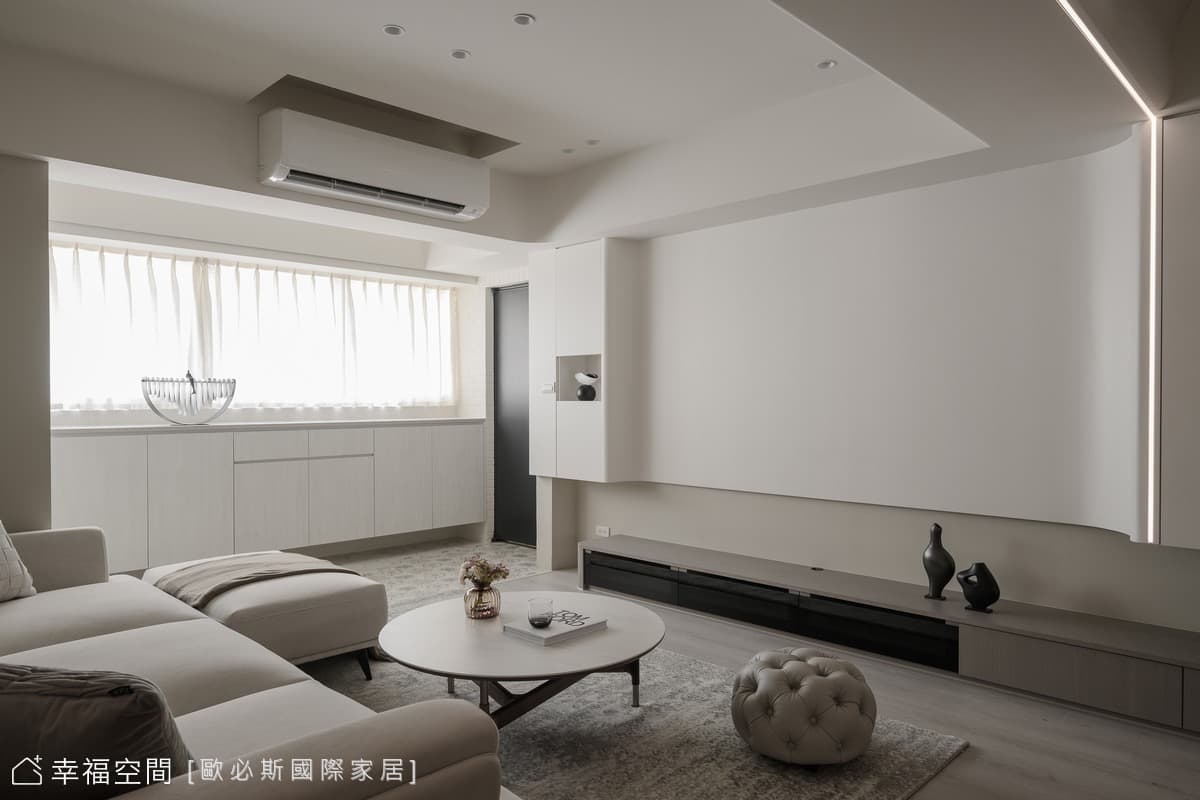 柔霧奶油系，極簡中的溫柔風景│現代風│36坪