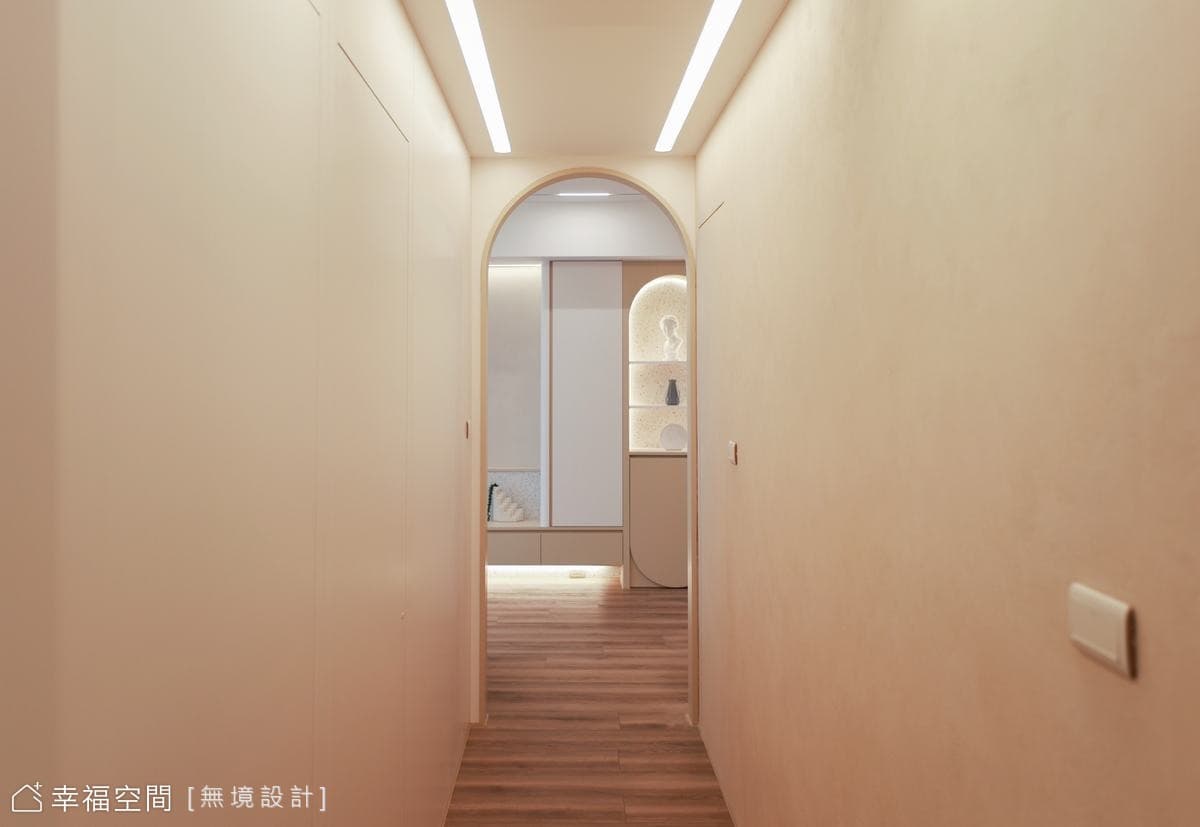 弧光｜柔弧線條中的療癒北歐｜25坪