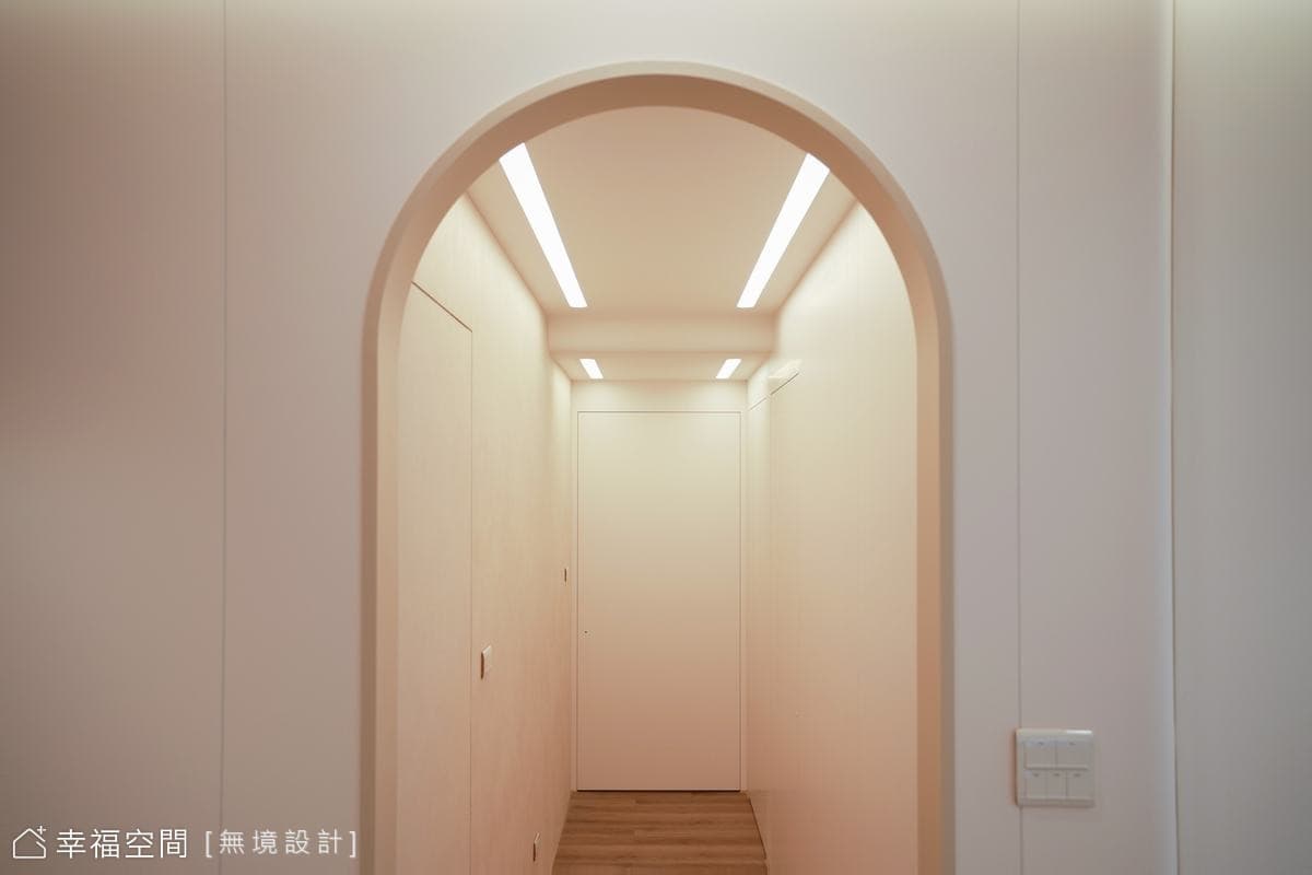 弧光｜柔弧線條中的療癒北歐｜25坪