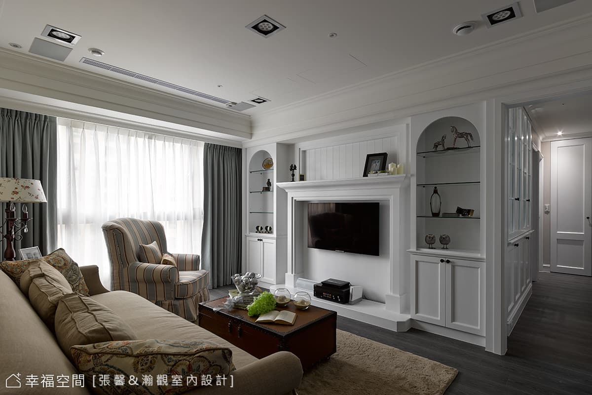 壁爐電視牆