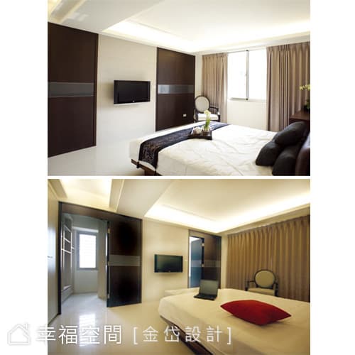主臥房的更衣室與衛浴