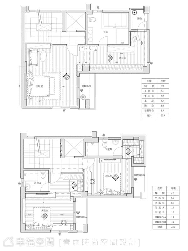 3F&4F平面圖