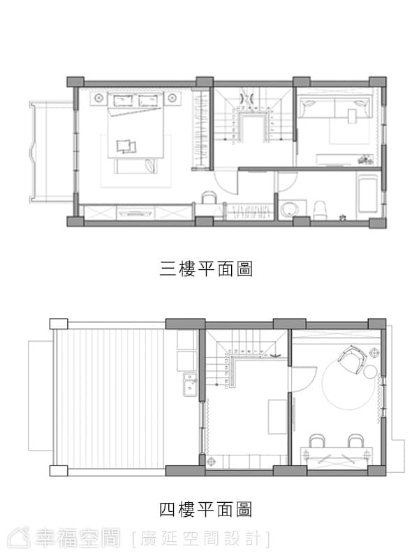 三樓、四樓平面圖