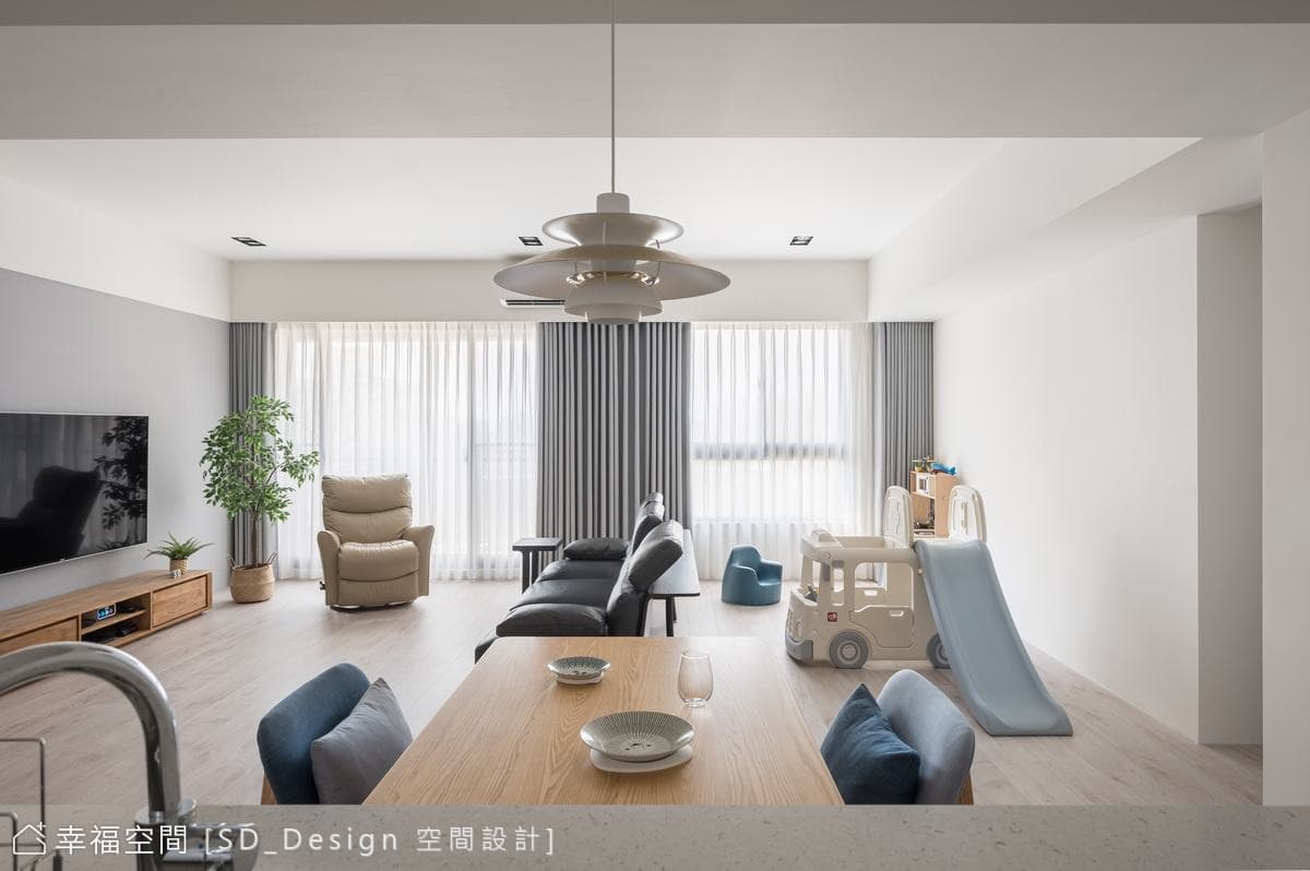 極簡澄白北歐宅｜35坪｜2房、2廳