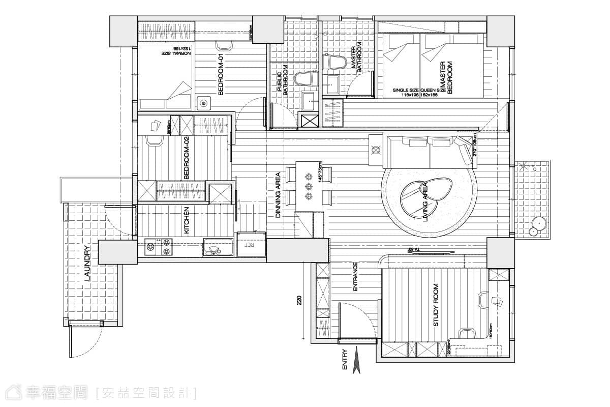 洄｜現代風｜35坪｜4房、2廳、2衛