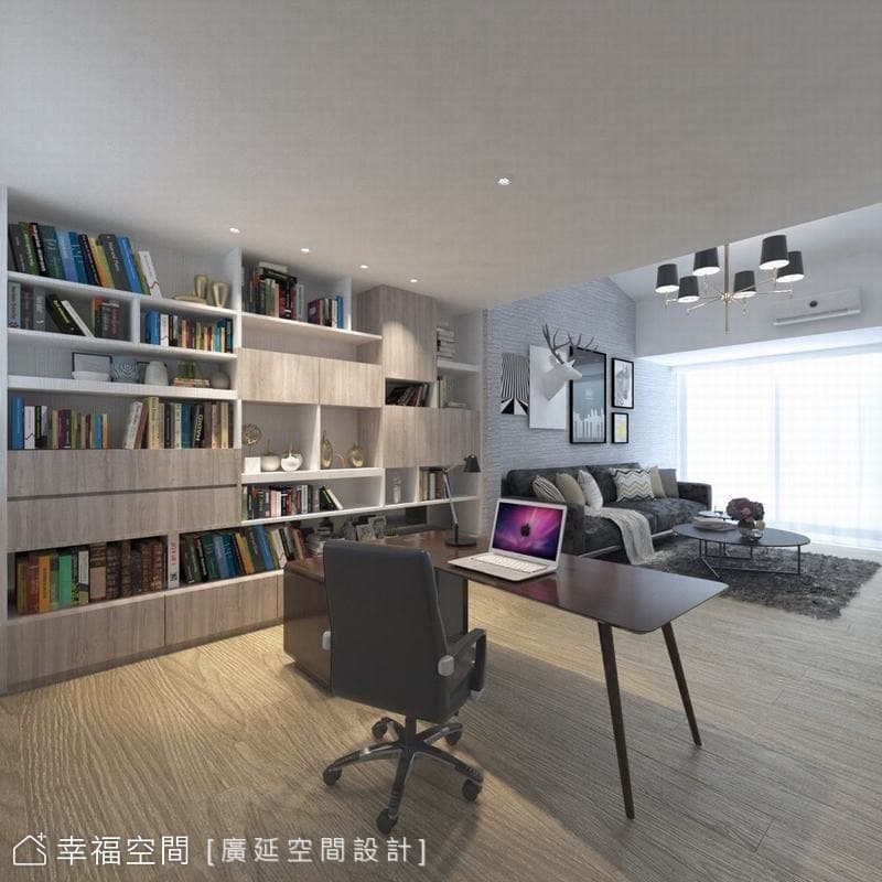 灰·鏡｜巧妙設計，書房上的兒童遊樂房