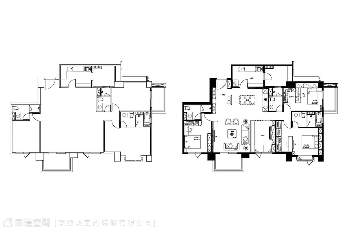 Before & After 平面圖