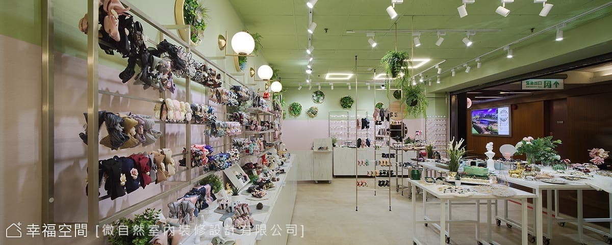 粉紅甜美與淺綠叢林  自然系髮飾店